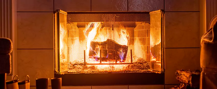 Mendota Hearth Landscape Fireplace Installation in Maumee, Ohio
